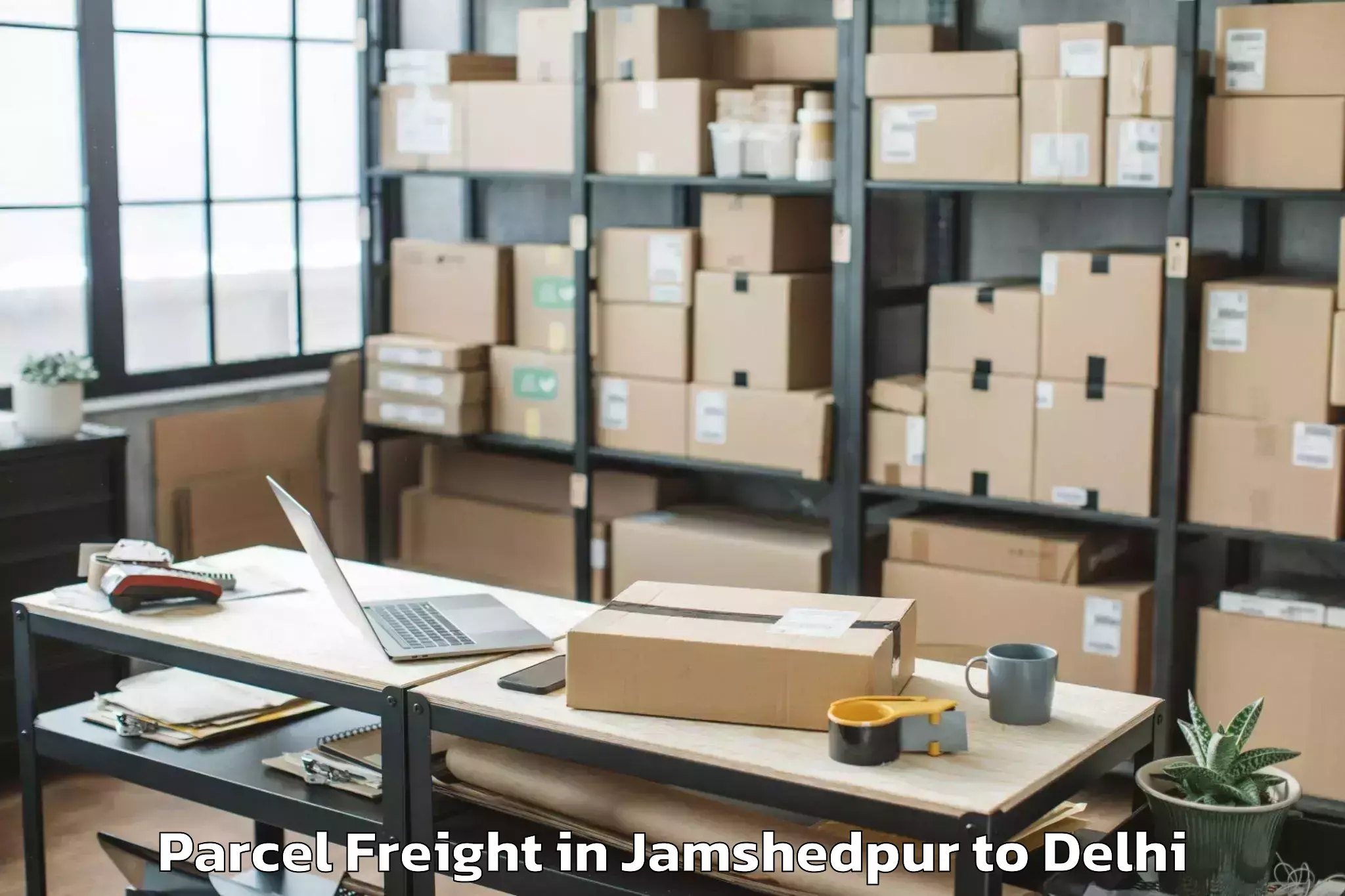 Easy Jamshedpur to Pitampura Parcel Freight Booking